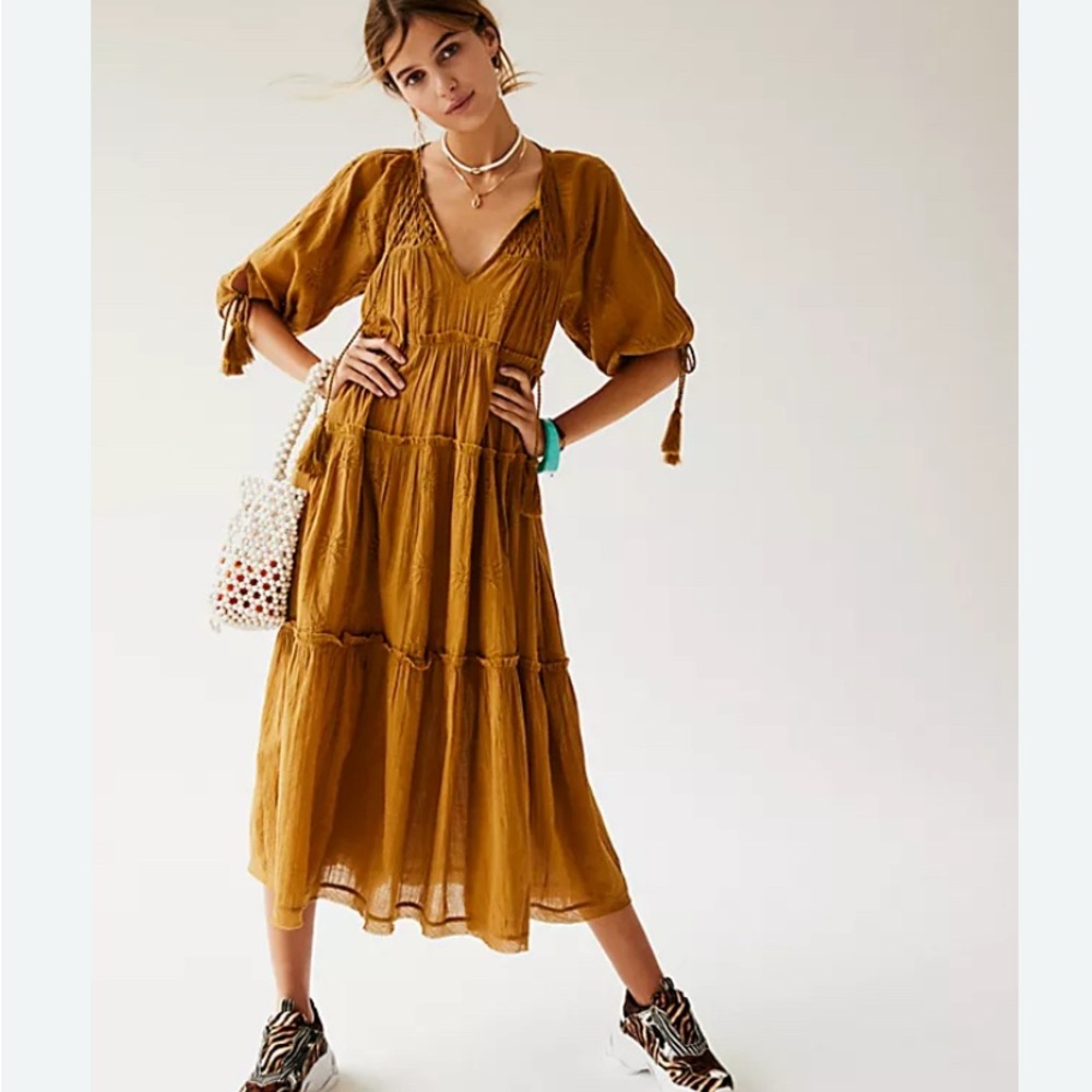Free People Celestial Skies Midi Dress